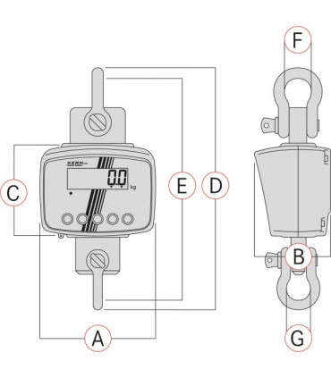 Balanza de grúa 1500/3000/6000 kg.