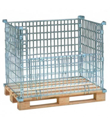 Cestón plegable para palet. Alto 1.020 mm