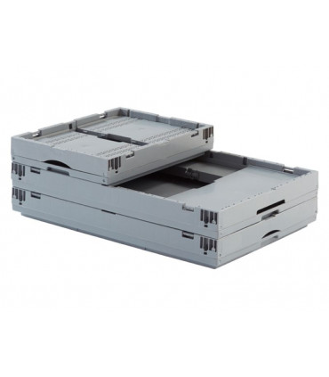 Caja de plástico plegable y apilable Norma Europa 594x396x314h