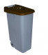 Contenedor de reciclaje 110 l. marrón con boca