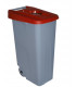 Contenedor de reciclaje 110 l. rojo con boca