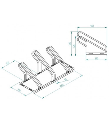 Parking para 3 bicicletas
