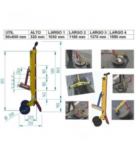 Carro para levantar Arquetas o Alcantarillas