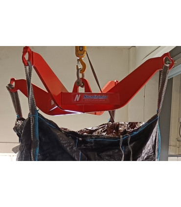 Implemento grúa big-bag carga 2.000 kg.