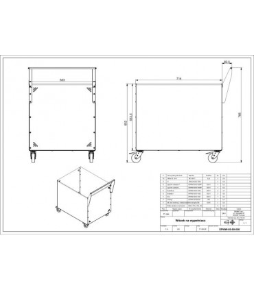 TROLLEY PARA RECOGIDA DE EMBALAJE DE CARTÓN