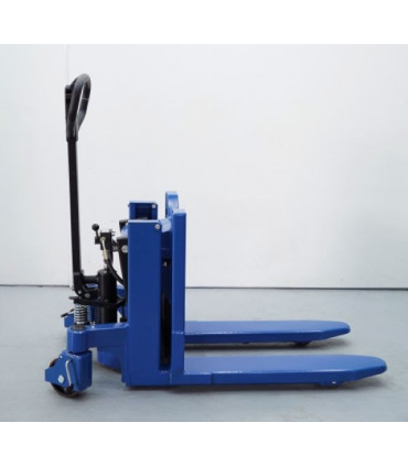 Transpaleta volcadora manual