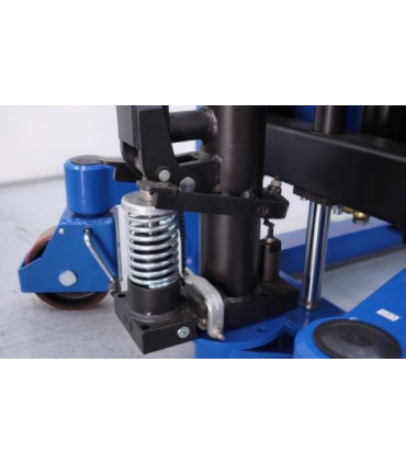 Transpaleta volcadora manual