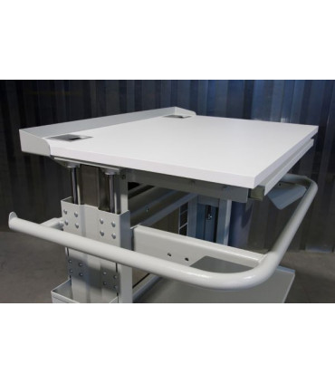 Estación de trabajo móvil con fuente de alimentación independiente