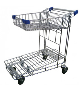 Carro encajable malla con cesta