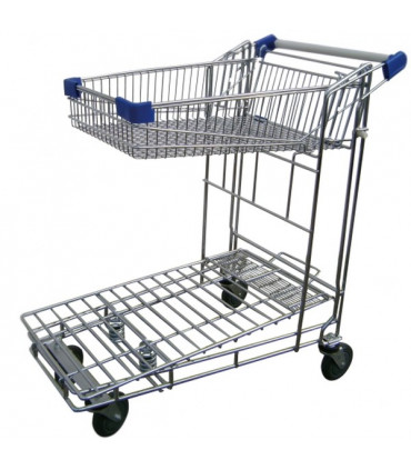 Carro encajable malla con cesta