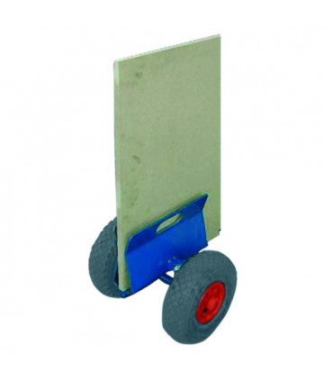 Carro con pinza para tableros 2 ruedas