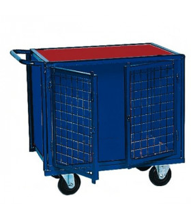 Carro portaherramientas rodante cerrado malla