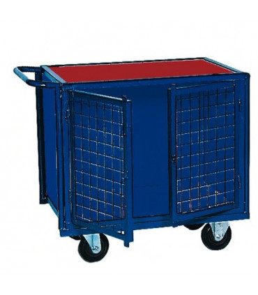 Carro portaherramientas rodante cerrado malla