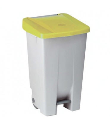 Cubo tapa amarilla 60 lts
