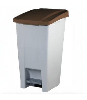 Cubo tapa marrón 60 lts