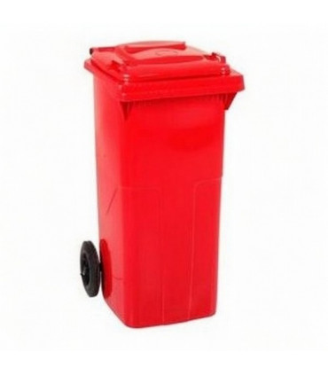 Cubo basura rojo 80 lts