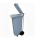 Cubo basura gris 80 lts con pedal