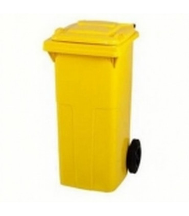 Cubo basura amarillo 240 lts