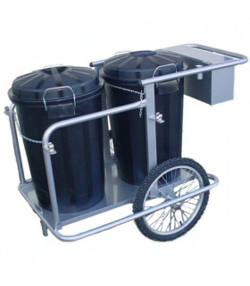 Carro barrendero 2 cubos