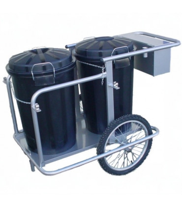 Carro barrendero 2 cubos