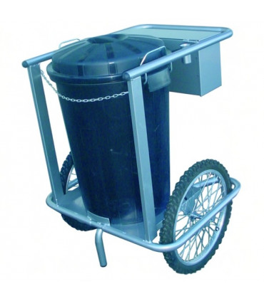 Carro barrendero inoxidable 1 cubo