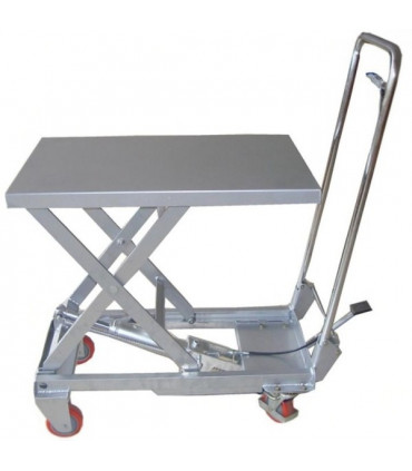 Mesa elevadora manual aluminio 100 kg