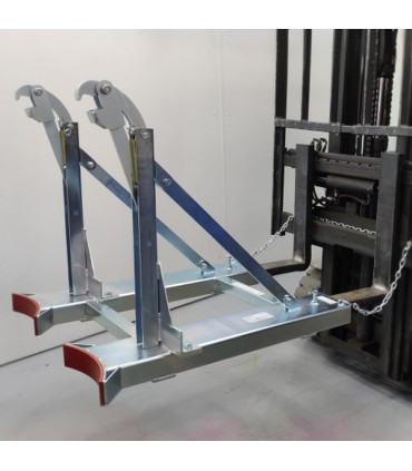 Implemento carretilla para 2 bidones