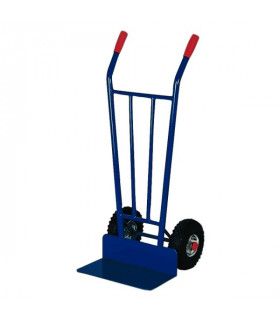 Carro almacén pala fija 150mm y ruedas neumáticas