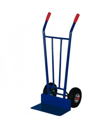 Carro almacén pala fija 150mm y ruedas neumáticas