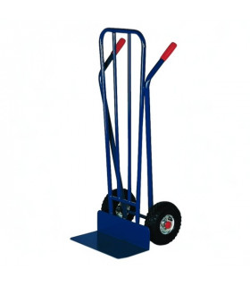 Carro almacén pala fija 150mm y ruedas neumáticas