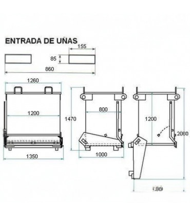 Tolva con descarga inferior
