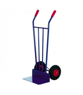 Carro almacén pala fija 220mm y ruedas neumáticas