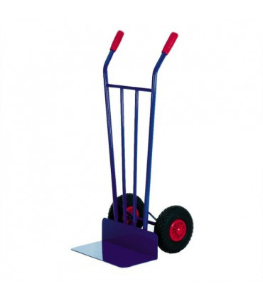 Carro almacén pala fija 220mm y ruedas neumáticas