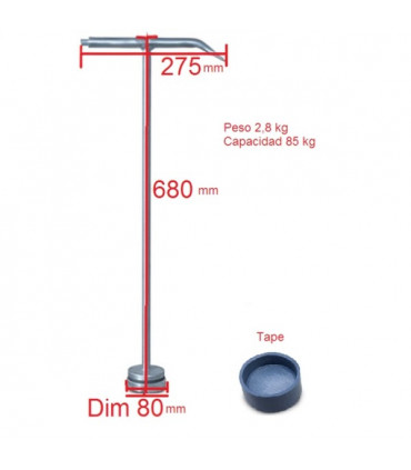 Levantador de tapa alcantarilla 85 kg