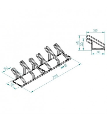 Parking para 6 bicicletas