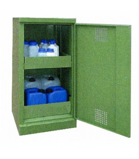 Armario seguridad líquidos contaminantes y productos tóxicos 500 x 500 x 1.000 mm