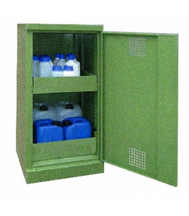 Armario seguridad líquidos contaminantes y productos tóxicos 500 x 500 x 1.000 mm