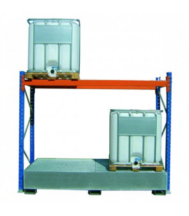 Estantería 4 depósitos sin paredes