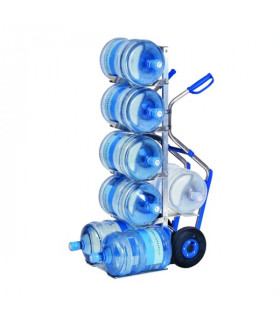 Carro aluminio 7 bidones de agua