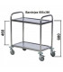 Carro 2 bandejas inox. 710 x 400 mm