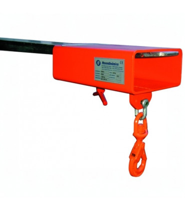 Implemento gancho cargador una horquilla