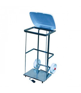 Carro para bolsa basura inox.