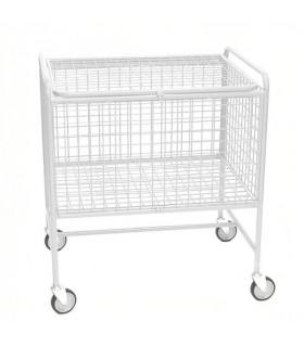 Cestón malla con tapa y ruedas