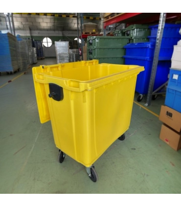 Contenedor basura amarillo 800 lts